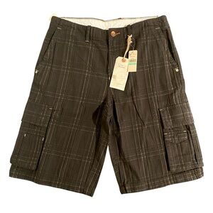 New Tommy Bahama Padova Plaid Cargo Shorts 13” Inseam Y2K